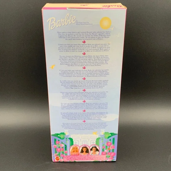 Barbie Foreign Edition Beauty & the Beast Belle Doll 2001 Mattel 56034 NRFB - Picture 8 of 10